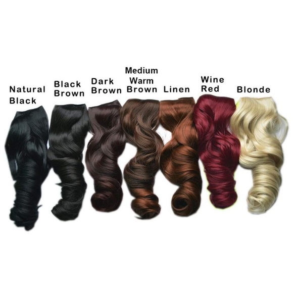 ✨ 20” DARK BROWN 3/4 full head clip ins  NWT* NWT* main image 3